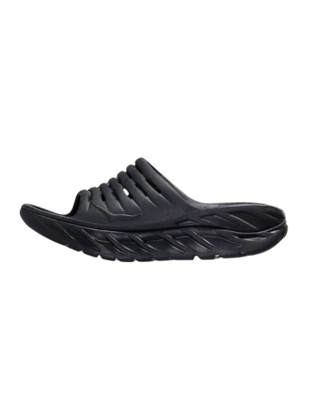 Hoka One One Ora Recovery Slide 2 sandals Black Size 8 Comfortable Lightweight